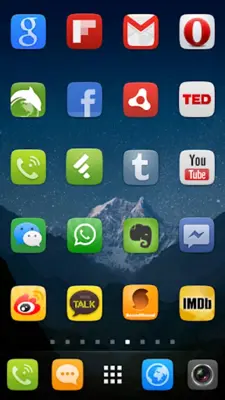 UI5.0 Theme GO Launcher EX android App screenshot 2